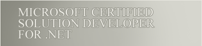 Microsoft Certified Solution Developer for .Net